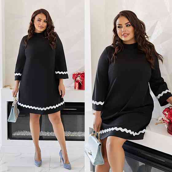 Женское короткое платье батал итальянского трикотаж Одесса