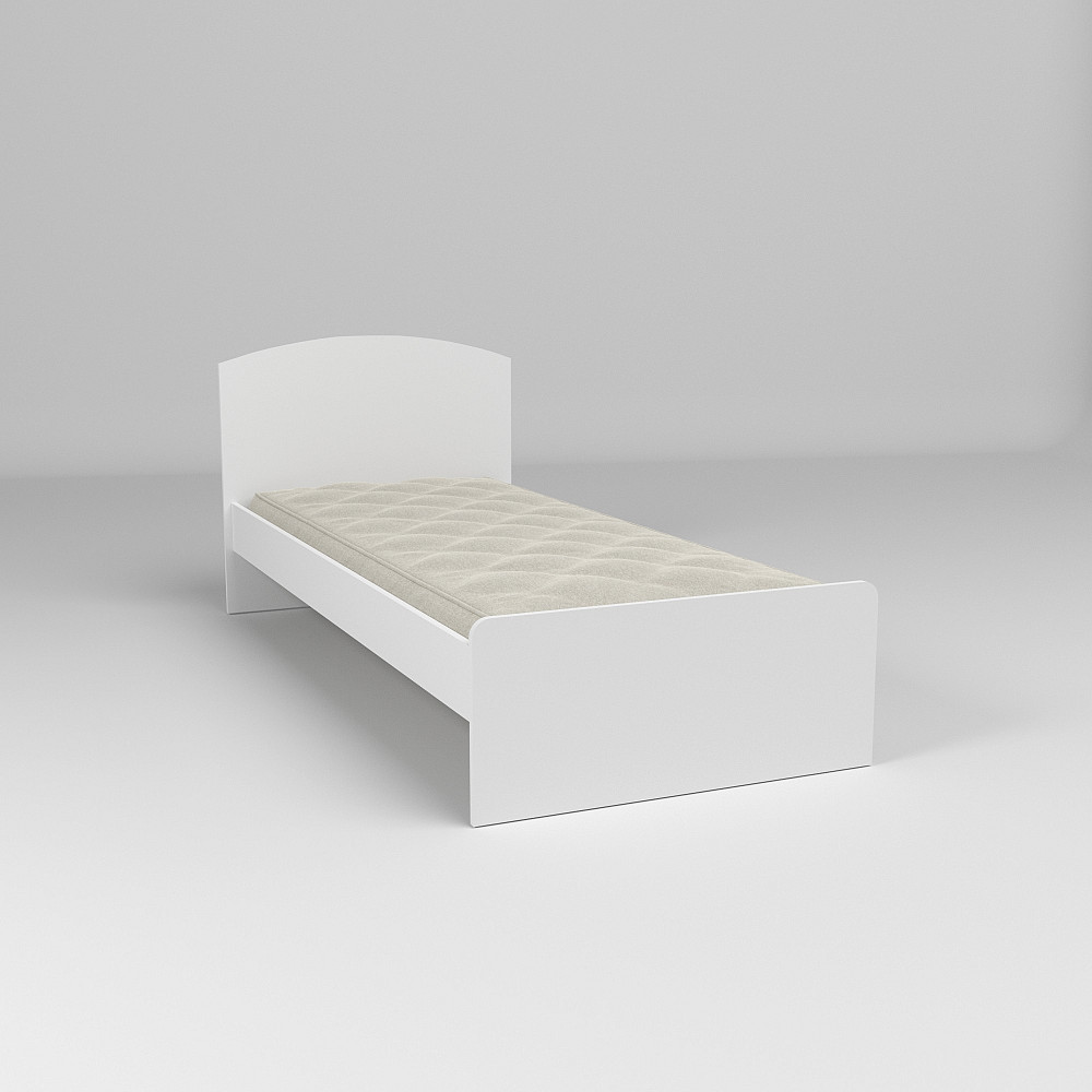 Кровать односпальная L-1, Белый, 1930х900х800 Львов - изображение 2