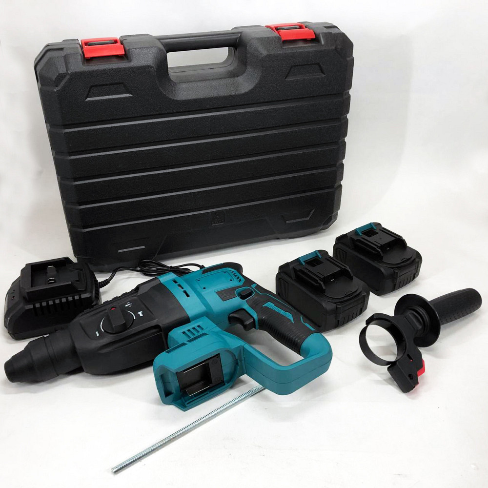 Перфоратор з функцією довбання KRAFFTEC 48V 2 акб, Перфоратор для роботи в для роботи з каменю PS-94 Львів - фото 16