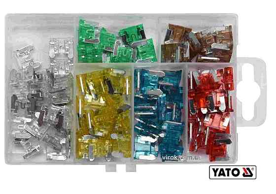 Запобіжники автомобільні YATO MINI, по 20 шт. для струмів 10, 15, 20, 25 А; 10шт-7.5, 30А; 100шт[12] Одесса