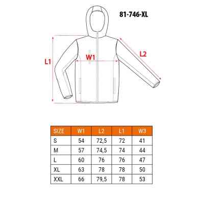Куртка робоча Neo Tools Basic, XL(54), підвищеної видимості, полиэстер, 240 г/м2, пом (81-746-XL) Вінниця
