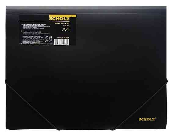 Папка на гумці А4 "Scholz" чорна, 10506-09SCH, шт Київ