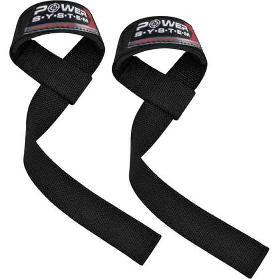Лямки для тяги Power System PS-3400 Power Straps Black/Red Кам'янське
