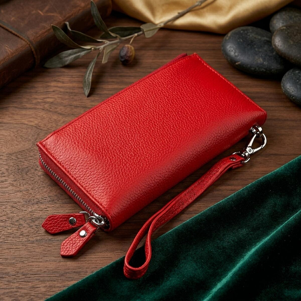 Гаманець жіночий ST Leather 18381 (ST420) багатофункціональний Червоний Київ - фото 11