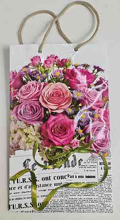 Бумажный пакет подарочный Средний 17/26/8 (артSV-180) (12 шт) Харьков