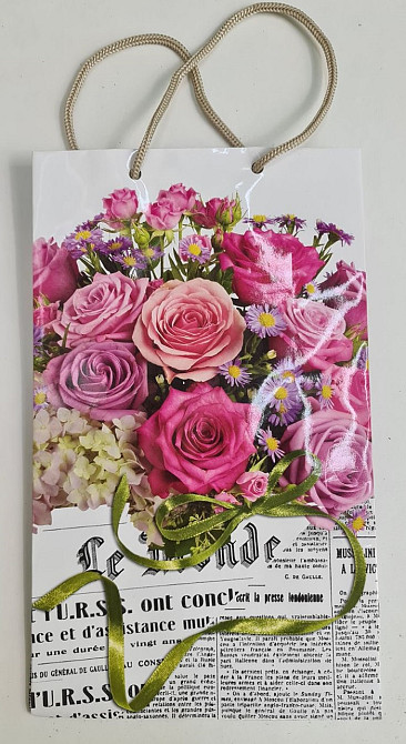 Бумажный пакет подарочный Средний 17/26/8 (артSV-180) (12 шт) Харьков - изображение 4