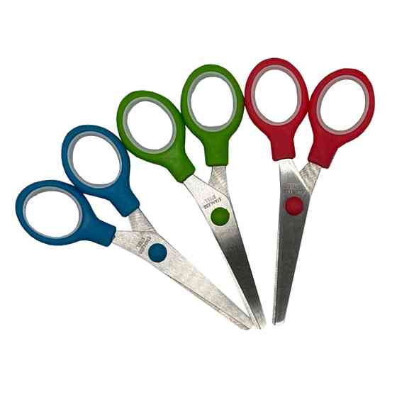 Дитячі ножиці канцелярські SS-1433, 13 см, пластикова ручка Вінниця