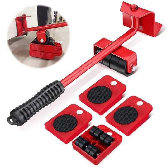 Набор для перемещения мебели Furniture Mover Rollers 5T, до 150 кг, платформы из высокопрочного пластика Одесса - изображение 4