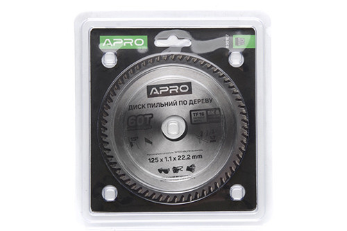 Диск пиляльний для дерева 125х22.2 мм 60Т APRO Рівне - фото 1