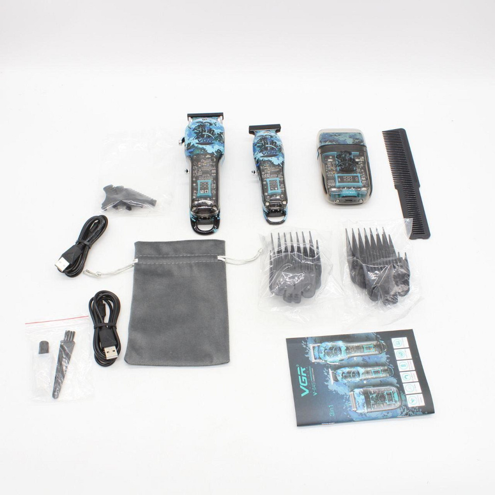 Профессиональный набор для стрижки 3в1,V-645 SBR Киев - изображение 10