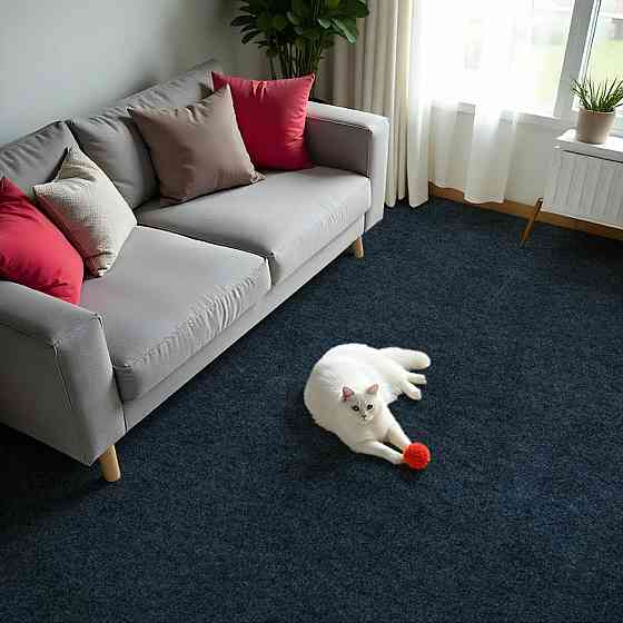 Самоклеюча плитка під ковролін в рулоні темно-сірий 600х3000мм SW-00002587 Київ