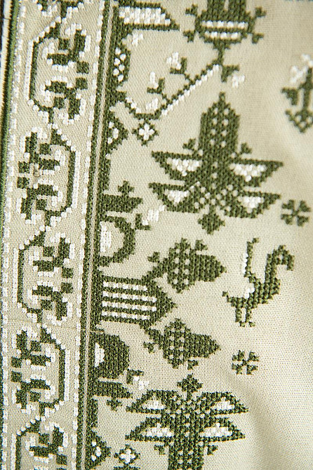 Вышиванка для мальчиков льняная с длинным рукавом, топ Киев - изображение 2