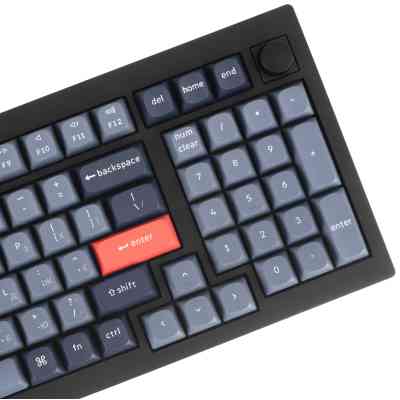 Клавиатура Keychron V5 Max Gateron Jupiter Banana Knob Hot-Swap QMK Wireless/Bluetooth/USB-А UA Black (V5M-D4-UA) Винница