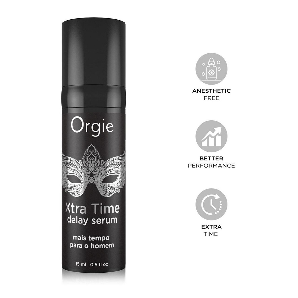 Сироватка-пролонгатор Orgie Xtra Time Delay Serum, 15 мл, без анестетиків, на силіконовій основі Sex Aura Київ - фото 3