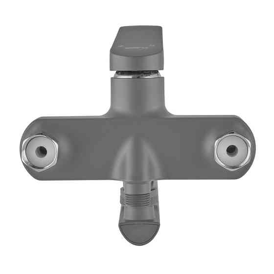 Змішувач для ванни Plamix Lucas-006 Euro SET Graphite (з шлангом, лійкою та кронштейном.) (Колір графіт) (PM6101)   ( 26730 ) Харьков