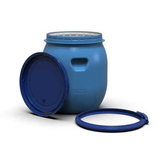 Бочка пластиковая пищевая 25л белая с ручками. Харьков - изображение 1