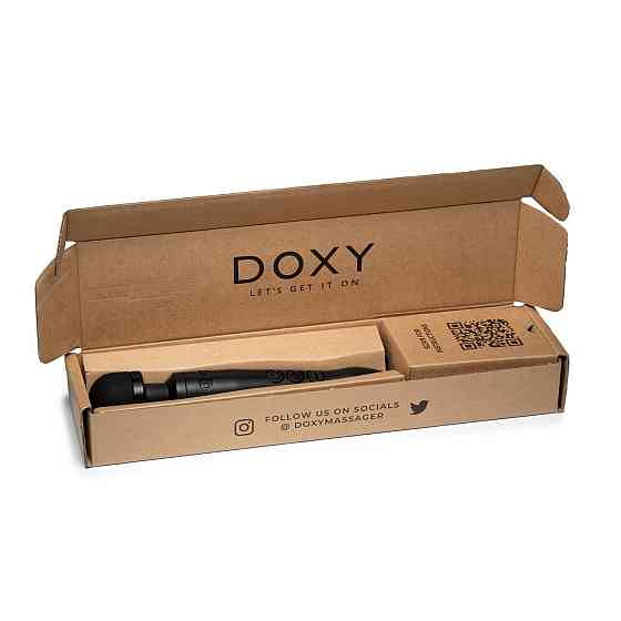 Вібромасажер DOXY3 USB-C Massager MATTE BLACK Sex Aura Київ