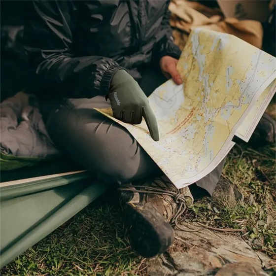 Рукавички трикотажні з покращеним хватом Naturehike NH20FS032, розмір L, чорні Киев