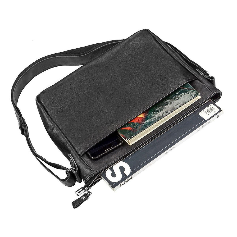 Сумка кожаная Черная (SHVIGEL) Киев - изображение 2