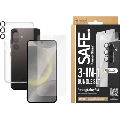 Чехол для мобильного телефона PANZERGLASS 3-in-1 Pack Samsung Galaxy S24 (PG_BSAFE95672) Винница - изображение 1