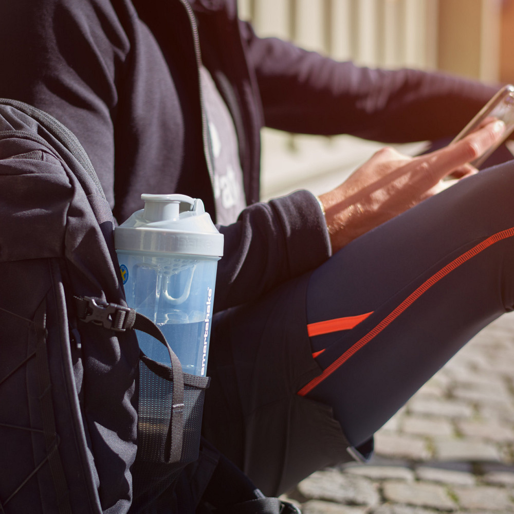 Шейкер спортивний SmartShake Slim 500ml Pure White Луцк - изображение 5