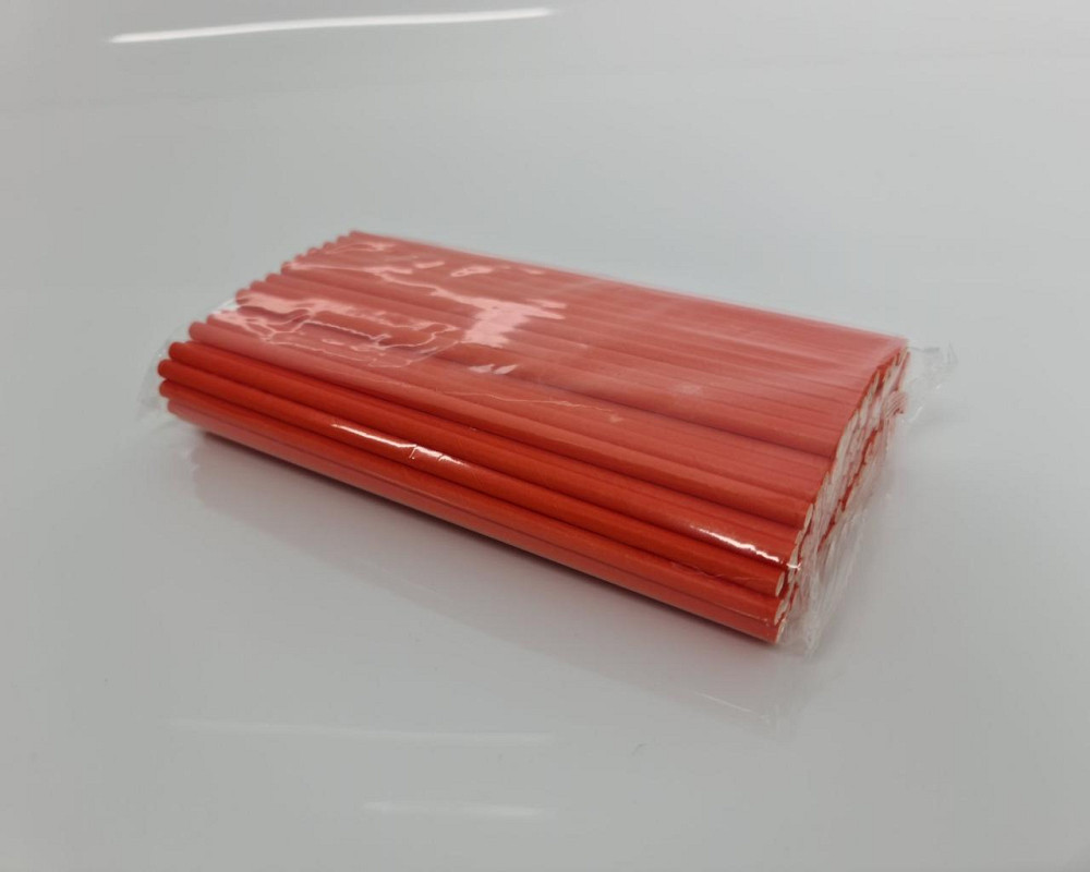 Соломка паперова трубочка 100шт помаранчева (1 шт) Харків - фото 4