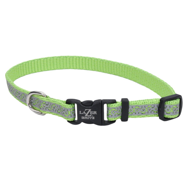 Coastal Lazer Brite Reflective Collar КОСТАЛ ЛАЗЕР БРАЙТ світловідбивний нашийник для собак, 1х20-30см Київ - фото 1