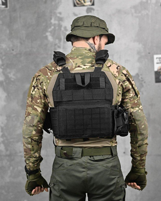 Плитоноска 4 сброса black Single Sword  ВТ1096 Одесса - изображение 3