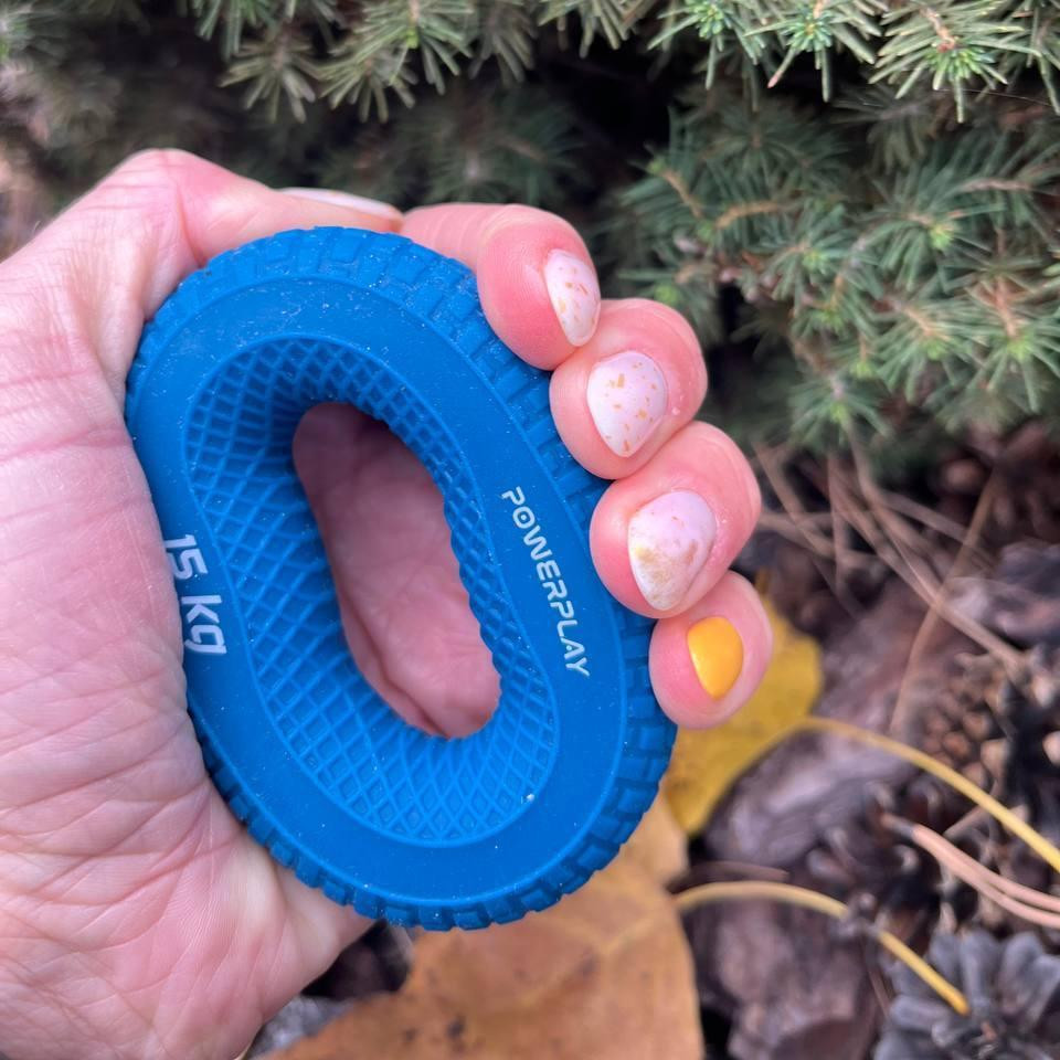 Еспандер кистьовий силіконовий PowerPlay PP-4333 Hand Grip Light 15 кг. Синій Каменское - изображение 4