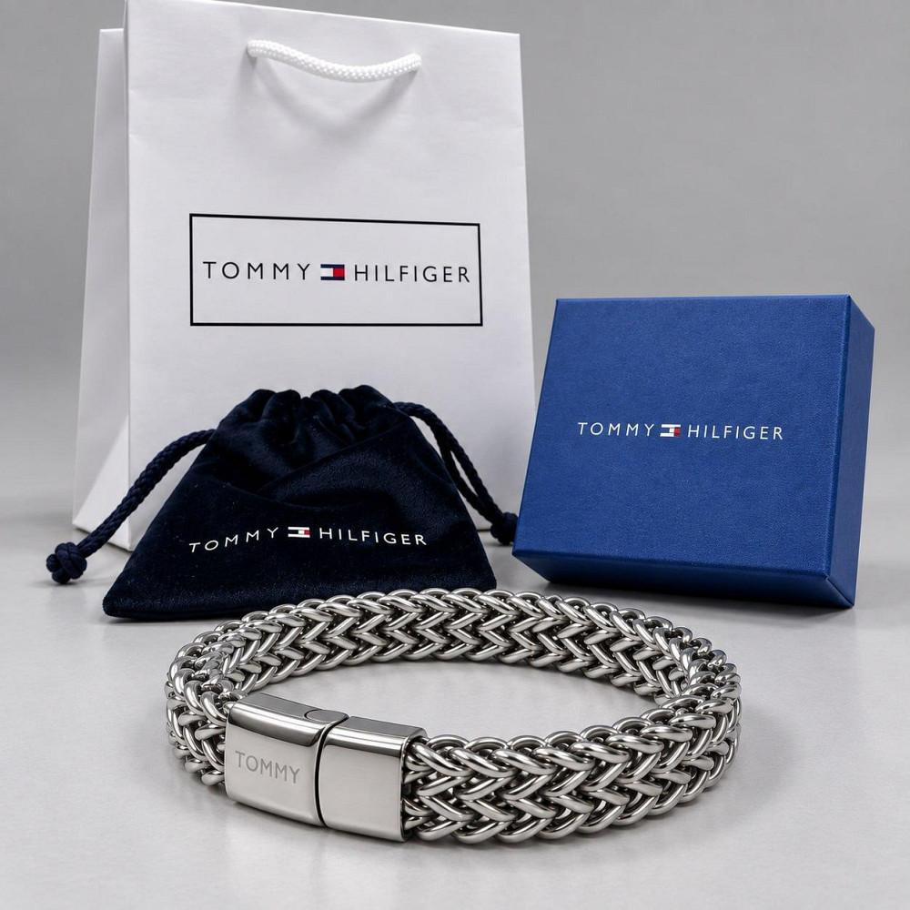 Мужской брендовый браслет Tommy из нержавеющей стали (50113) Киев - изображение 2