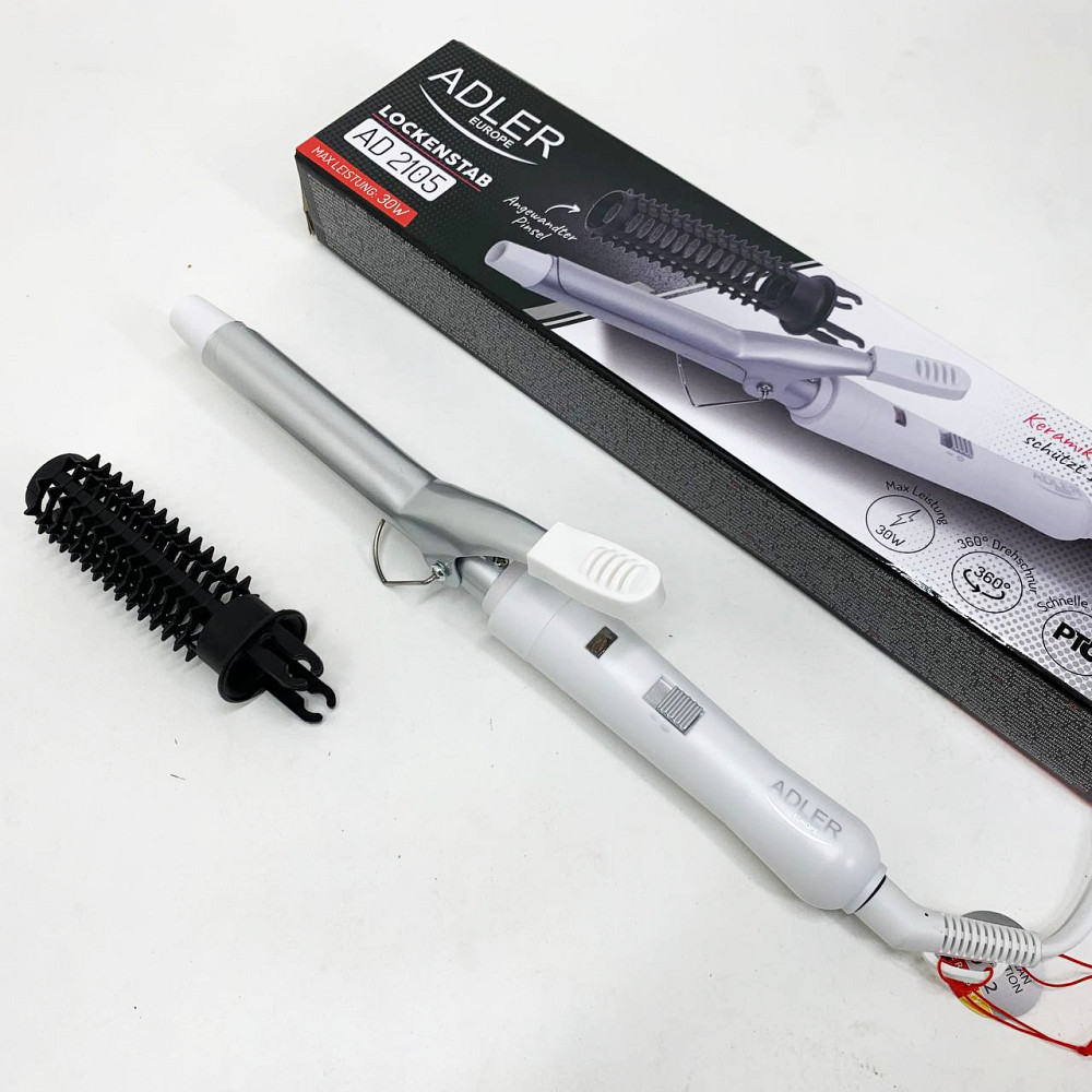 Щипцы для завивки и объема Adler AD 2105 20Вт, Утюжок для завивки волос Прибор волос VN-44 Львов - изображение 6