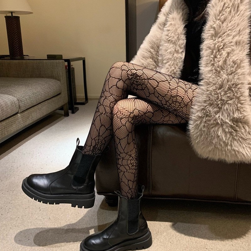 Колготи павутина сітка one size чорний Київ - фото 4