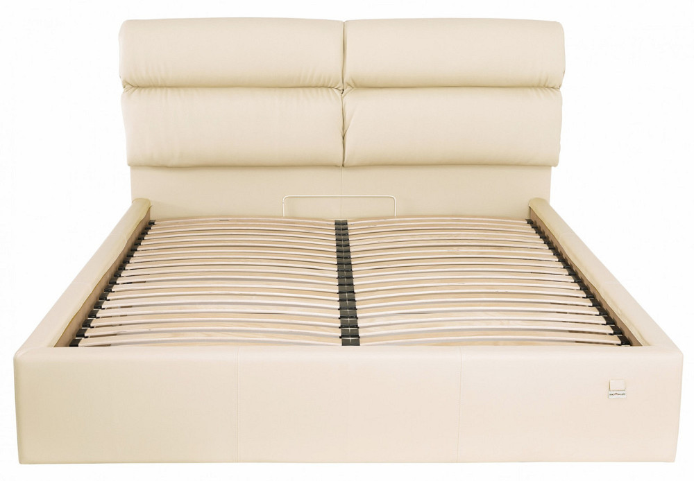 Кровать Oxford Comfort 140 х 200 см Fly 2207 С подъемным механизмом и нишей для белья Бежевый Днепр - изображение 14