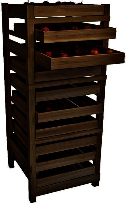 Стелаж для овочів і фруктів "Квадо" капучино Миколаїв - фото 1