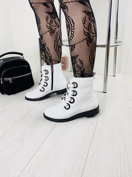 Mioli Жіночі черевики MIOLI білі натуральна шкіра висота 14см розмір 37р.38р.39р. (3148) Коломыя - изображение 2