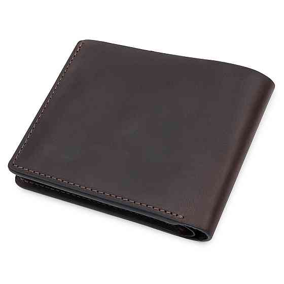 Кожаное мужское винтажное портмоне Коричневый (GRANDE PELLE) Киев