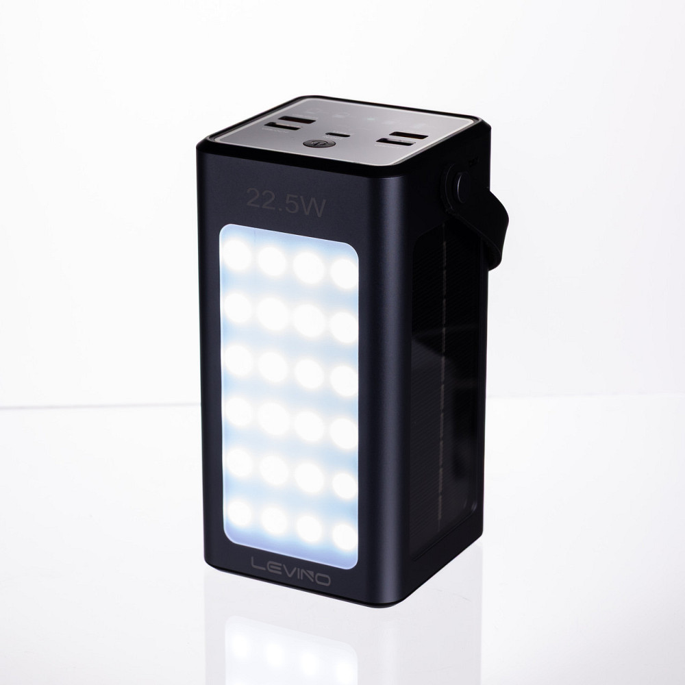 Повербанк зі швидким заряджанням і сонячною батареєю 50000 mAh портативний зарядний пристрій powerbank заряджання для телефона Київ - фото 1