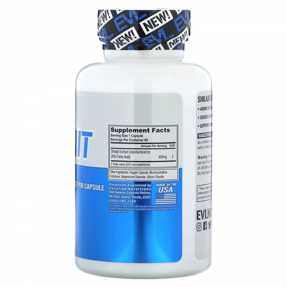 Мумійо Evlution Nutrition Shilajit 60 Veggie Capsules Луцьк - фото 2