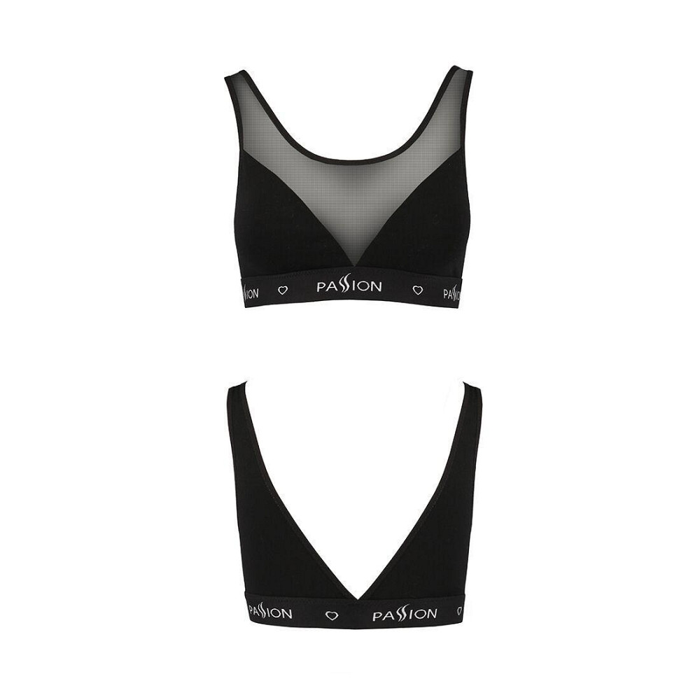 Топ с прозрачной вставкой Passion PS002 TOP S, black Sex Aura Киев - изображение 5