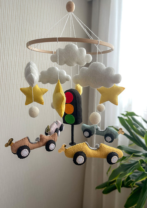 Дитячий мобіль на ліжечко «Гонки» Київ - фото 7