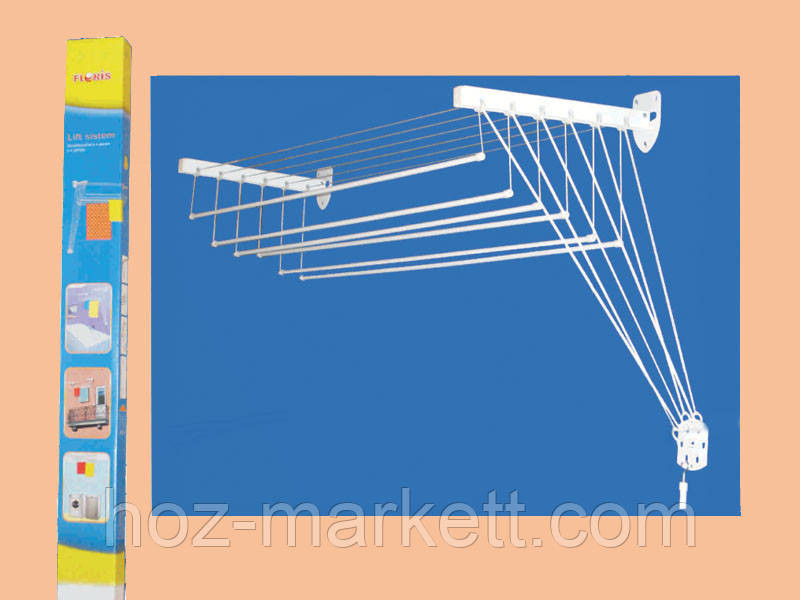 Сушилка 1.8 метра для белья настенно-потолочная усиленная на шесть прутьев Харьков - изображение 2