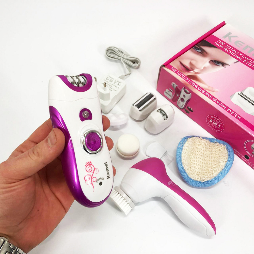 Бездротовий епілятор для зони бікіні Kemei KM-3066, Тример для депіляції Депілятор ніг і бікіні PK-83 Львів - фото 4