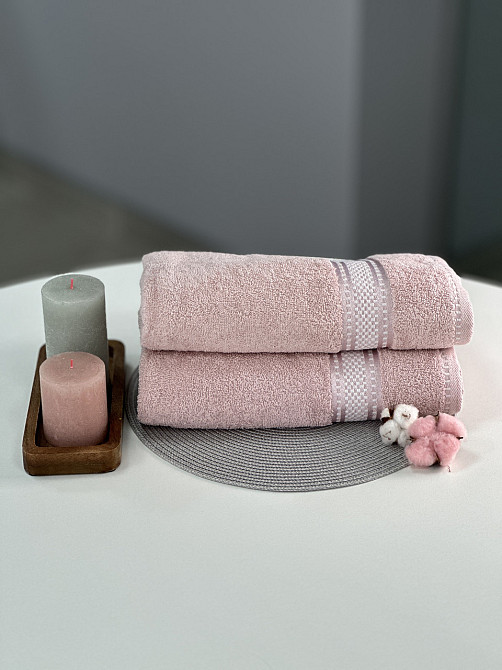 Махровое полотенце Ideal Textile 70х140 светло-розовое Черновцы - изображение 3