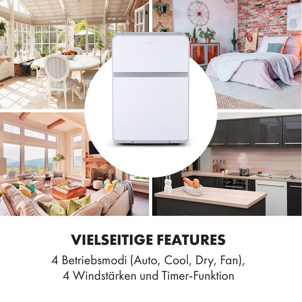 Мобільний кондиціонер Ion Breeze 9000 BTU/2,6 кВт витрата повітря 410 м3/год 16-32 °C білий (Німеччина, читати Рівне - фото 8