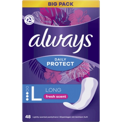 Щоденні прокладки Always Daily Protect Long Свіжий аромат 48 шт. (8700216461702) Вінниця - фото 2