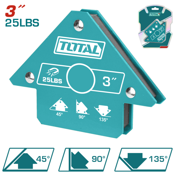 Кутник магнітний для зварювання TOTAL TAMWH25032 (7049889) Київ