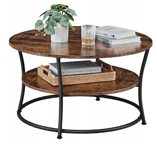 Журнальний столик Leobert Vasagle 80 x 80 x 45см в стилі Loft Київ - фото 5