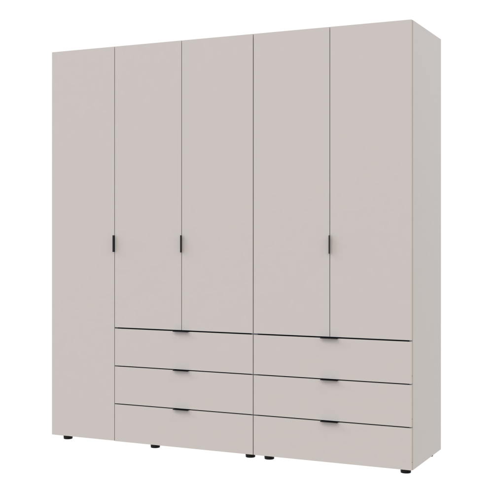 Комплект шаф для одягу Doros Гелар (2 шт.) 193,7х49,5х203,4 см Кашемір (DRS-011239) Львів - фото 9