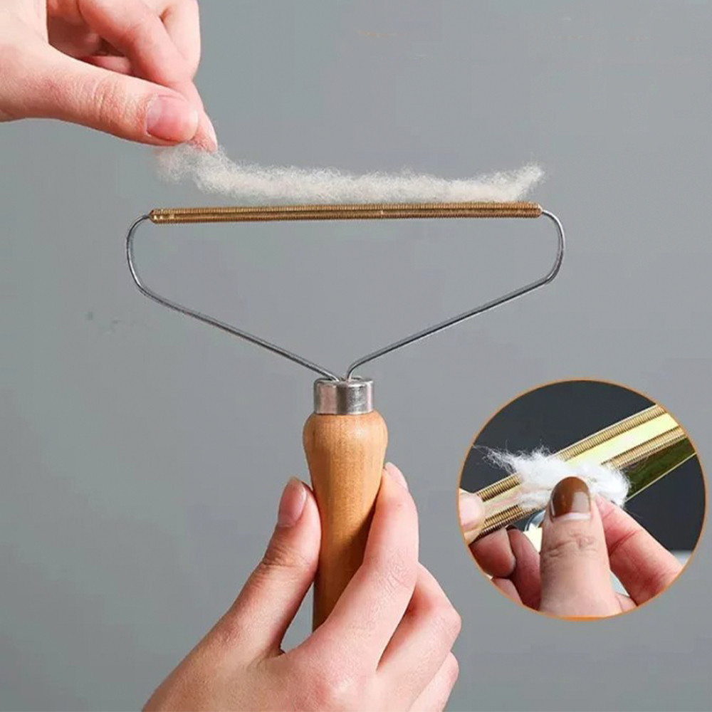 Портативная щетка бритва для удаления катышек и шерсти (10х9см) / Щетка скребок для чистки одежды Киев - изображение 3