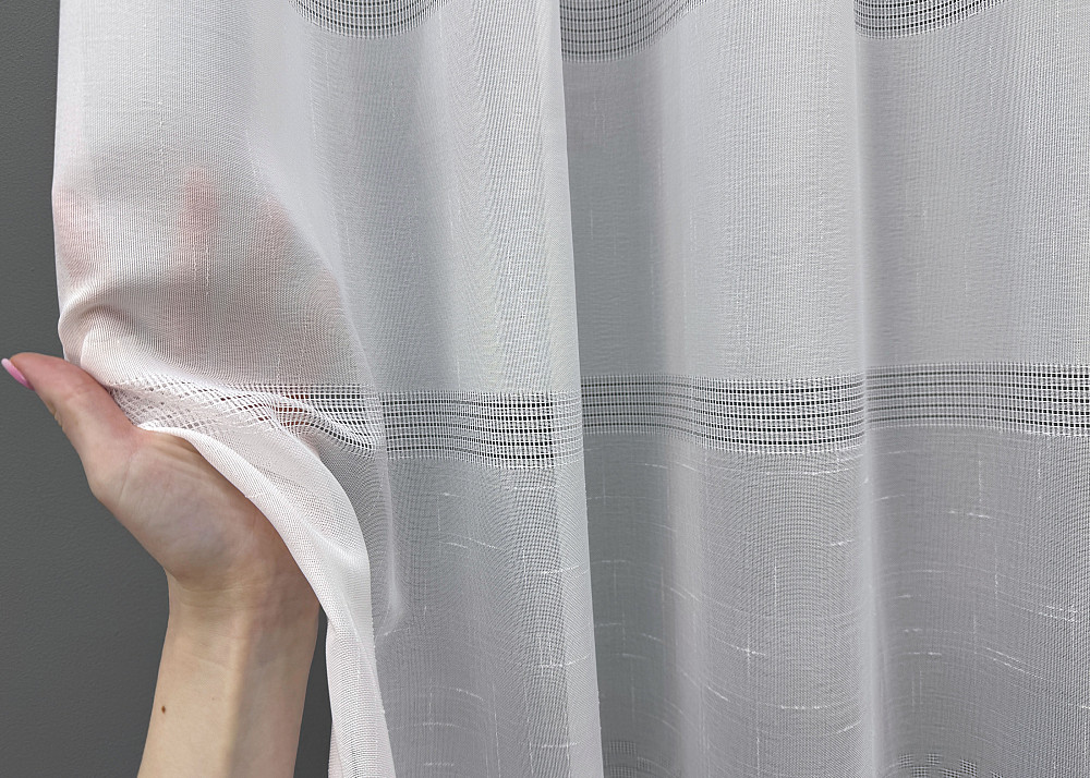 Тюль VR-Textil 1354т Мережка Льон Білий 250х270 см (42-1036) Київ - фото 4